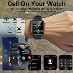 LAXASFIT Smart Watch 4 HD Screen 100 Sport Modes Fitness Activity Tracker