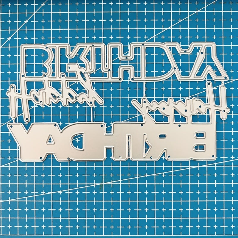 Scrapbooking Cut Die Decorative Stencil Templates Happy Birthday W