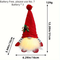 Christmas Knitted Hat Luminous Doll Winter Beanie