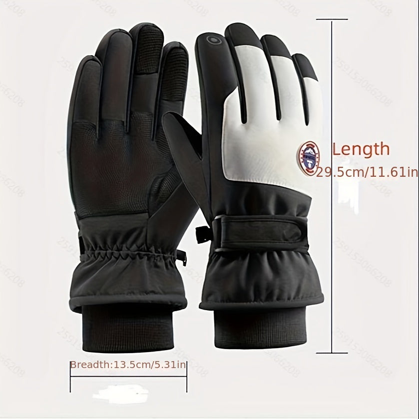 Winter Windproof Skiing Gloves Waterproof Touch Screen