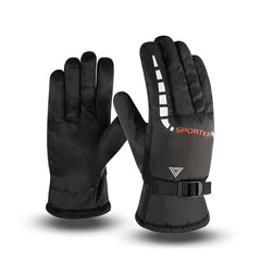 Winter Windproof Warm Cycling Outdoor Running Ski Cotton Gloves