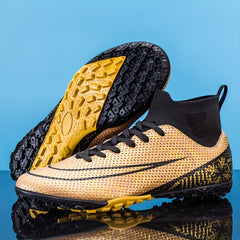 Unisex Turf Football Boots Anti Skid Lace Up Soccer Cleats