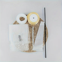 DIY Ribbon Rose Flower Making Set, Birthday Gift Material Package