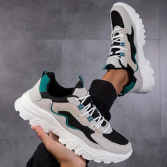 Men's Breathable Mesh Running Shoes Elevator Shoes