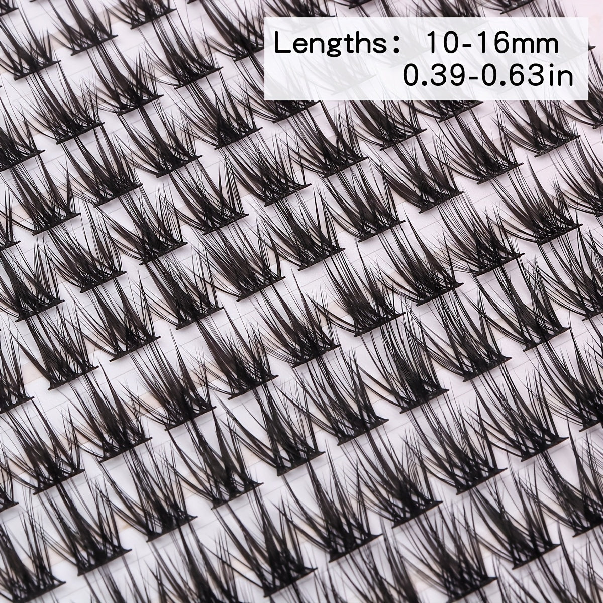 384pcs Lash Clusters DIY Extensions Natural C CurlING Wispy Lashes