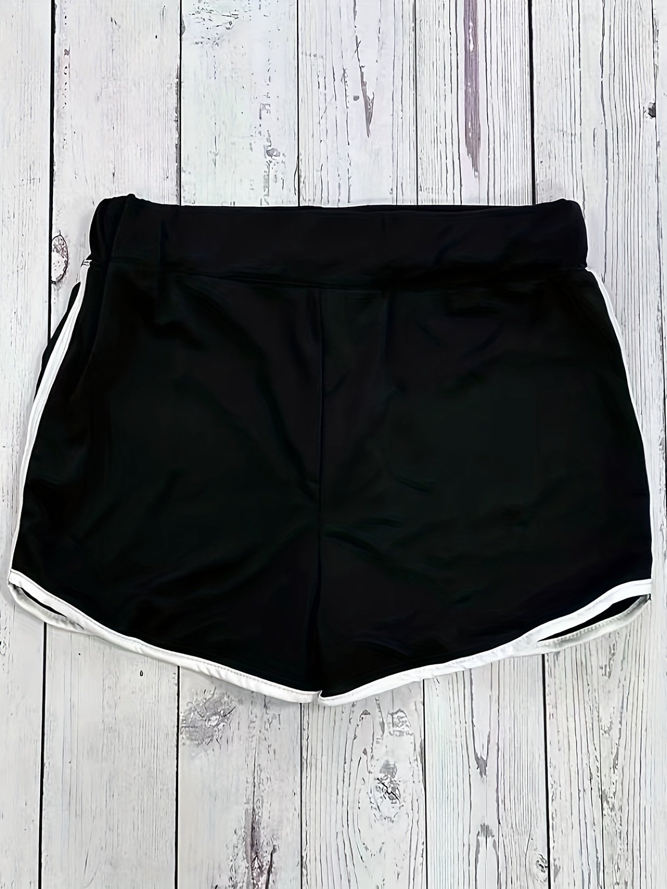 Casual Sporty Shorts with Contrast Trim for Women