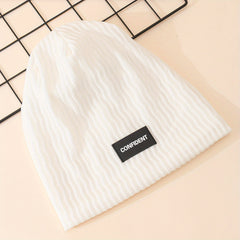 English Letter Water Ripple Casual Pullover Hat