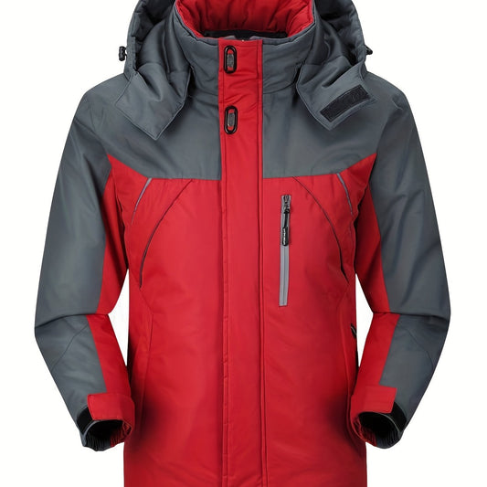 Men's Hooded Windbreaker Jacket Zip Up Coat