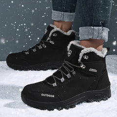 Men's Waterproof Snow Boots Lightweight Warm Fleece Outdoor Hiking Winter
