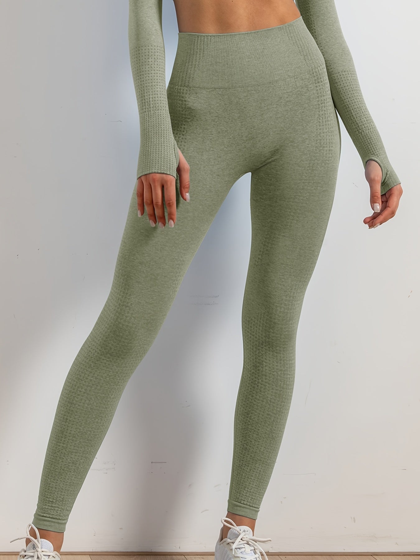 Dot Style High Waist Yoga Pants Stretch Leggings