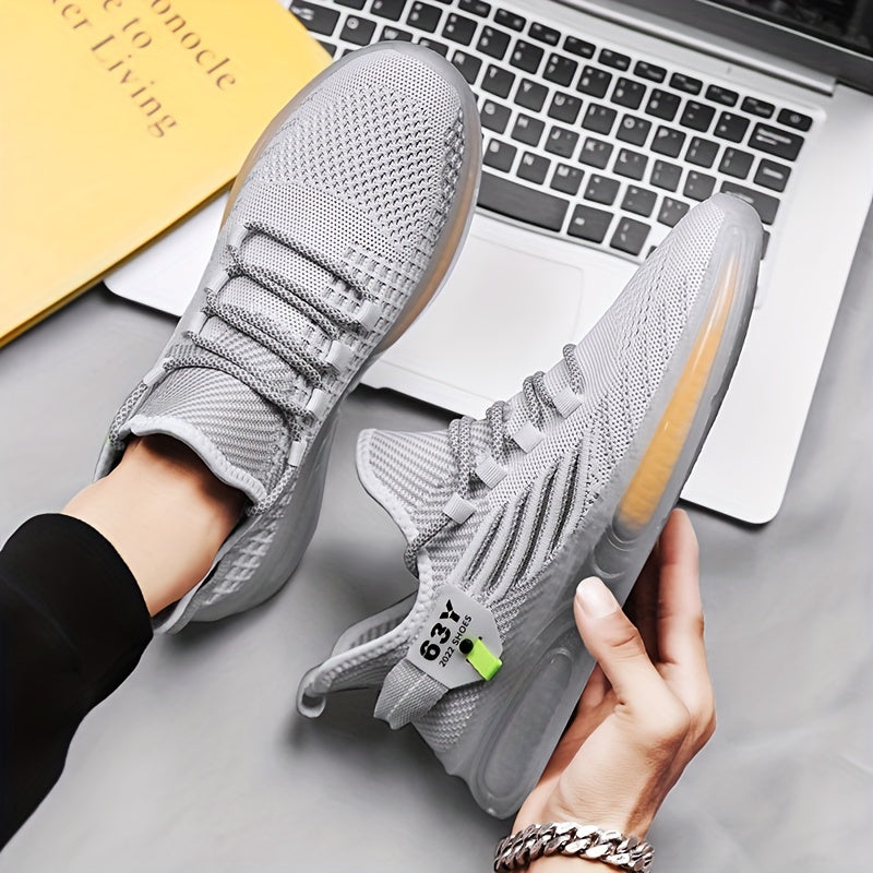 Men's Lace up Sneakers Athletic Shoes Shock absorbing And Breathable Running