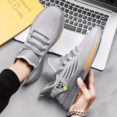 Men's Lace up Sneakers Athletic Shoes Shock absorbing And Breathable Running
