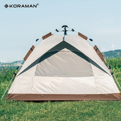 KORAMAN 3 4 Person Pop Up Outdoor Tent Waterproof & Windproof