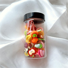 30pcs Fruit & Veggie Kids Rings Pink Finger Ring Hand Decor Children's Jewelry