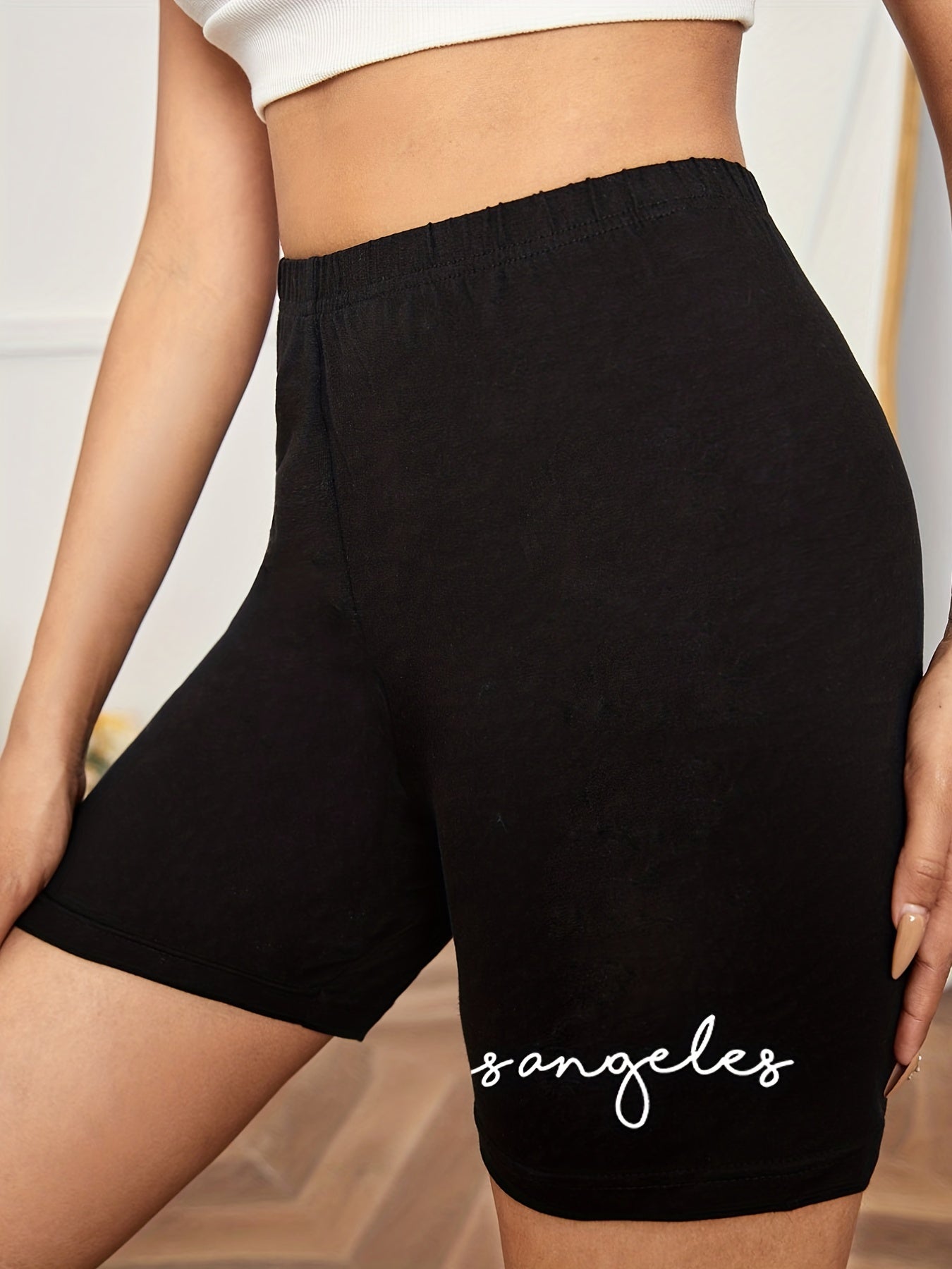 Print Elastic Leggings Casual Versatile Shorts Leggings