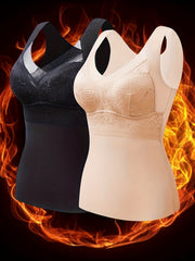 2-Pack Lace Tank Tops V Neck Thermal Underwear Women's Lingerie