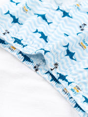5pcs Boys Shark Print Boxer Briefs Cotton Underwear