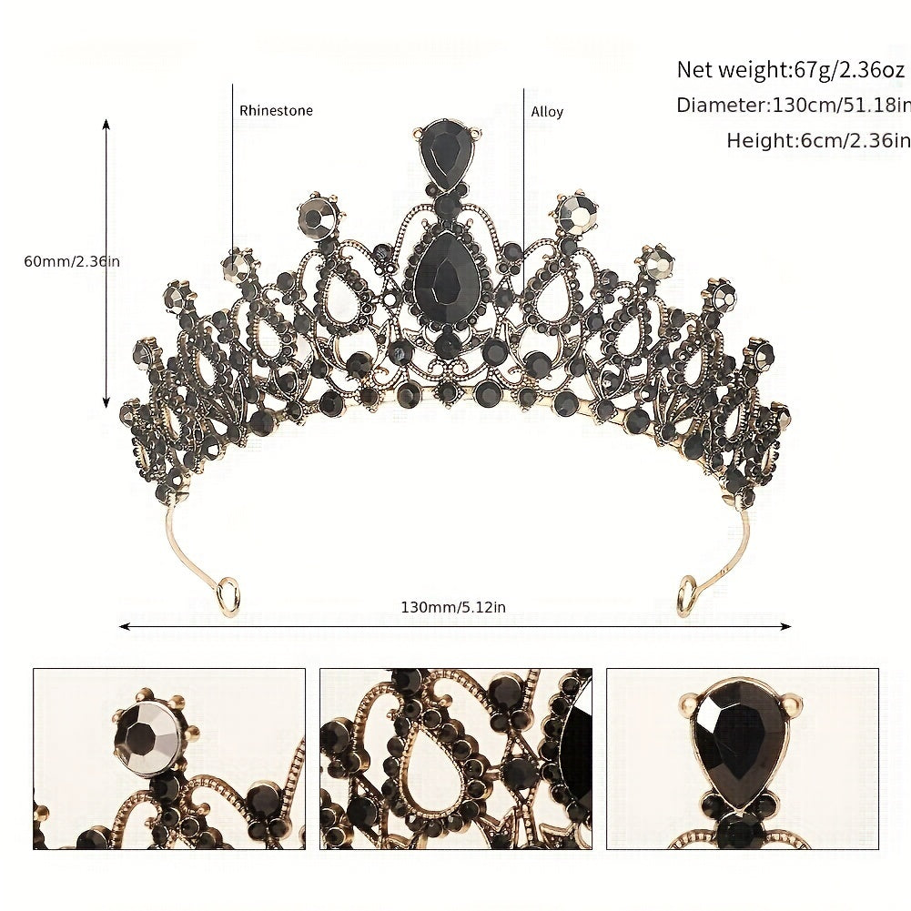 Rhinstone Crown Hairband Headband Tiara Wedding Birthday