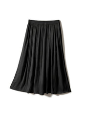 High Waist Pleated A Line Maxi Skirt Women's Clothing