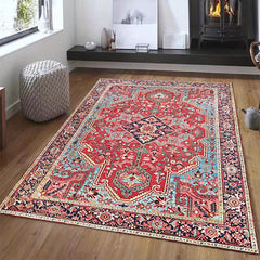 European Rug Modern Minimalist Light Geometric Machine Washable Non Shedding