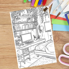 Beauty Supply Coloring Book Watercolor Paper Cozy Coloring