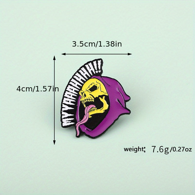 Paint Dripping Halloween Decoration Brooch Metal Clothing Accessories