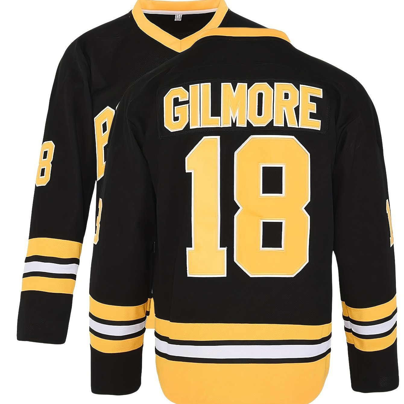 Men's 18 Vintage Ice Hockey Jersey Embroidery Long Sleeve Uniform