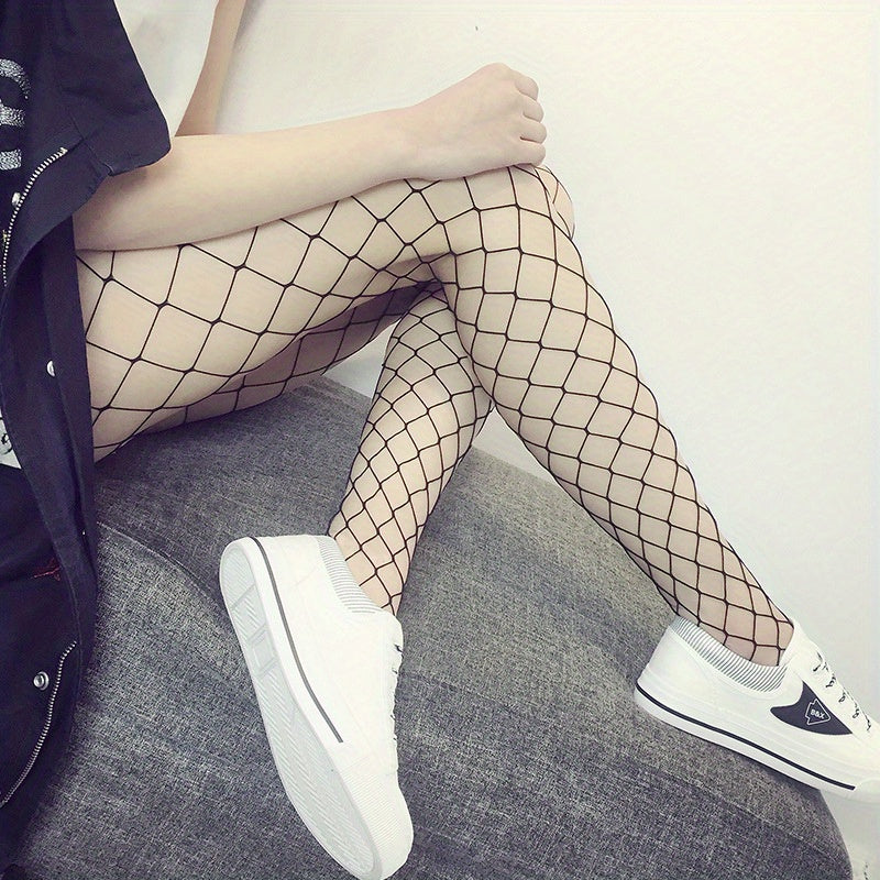 Fishnet Tights High Waist Mesh Pantyhose Stockings