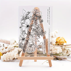 Elegant Floral Silicone Stamps for Crafts