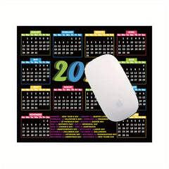 2pcs Calendar Mouse Pad for Women and Girls, Non-Slip Rubber Mouse Pad