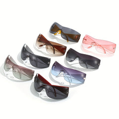 Y2K Gradient Rimless Sunglasses UV400