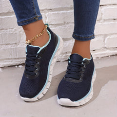 Women's Breathable Lace Up Running Shoes Lightweight Casual Low Top Shoe