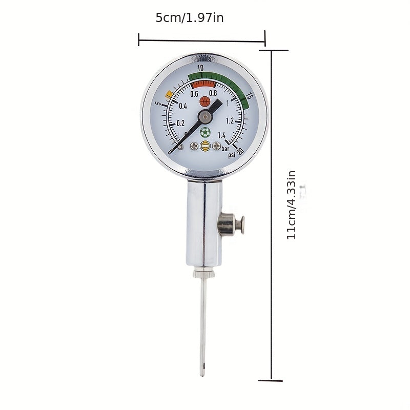 Ball Pressure Gauge Mini Air Pressure Gauge Barometer Tool