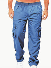 Men's Cargo Pants Thin Casual Loose Fit Stretch Jogging Pants