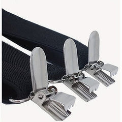 Kids Adjustable Suspenders Y Back With Metal Clips