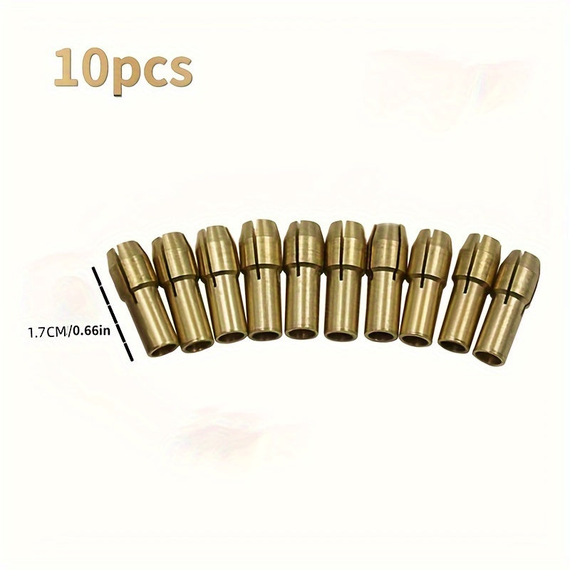 10pcs Mini Drill Chucks Adapter Set 0.5mm-3.2mm Power Rotary Tool