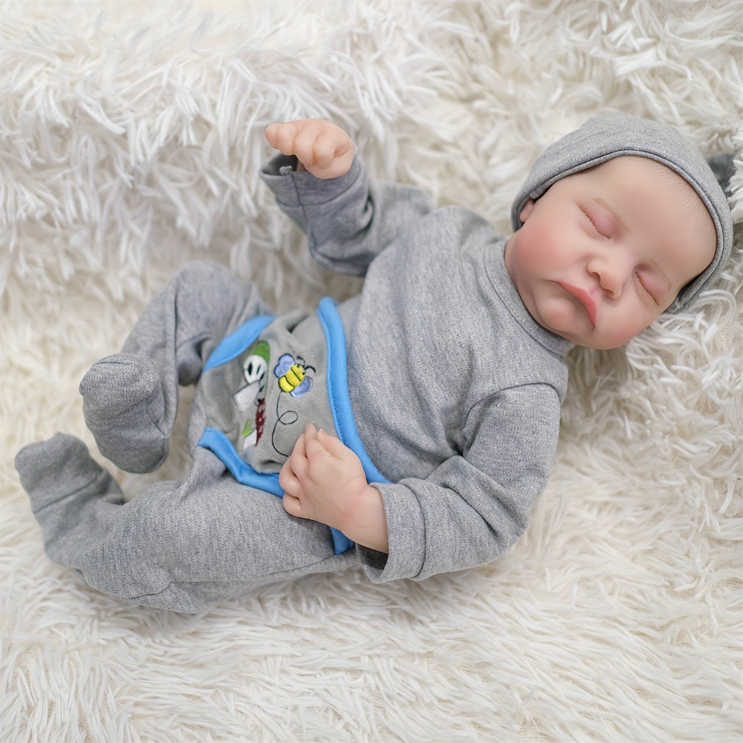 Levi Lovely Boy 48 Reborn Doll Realistic Skin Veins Hair Clothes Accessories
