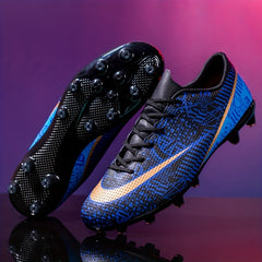 Youth AG Soccer Shoes Spike Anti-Skid Breathable Training Football Cleats