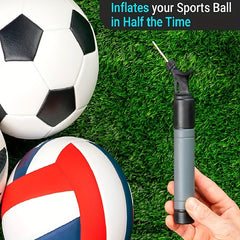 1pc Basketball Mini Portable Ball Pump Two-way Pump Outdoor Sports Accessories