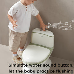 BC Babycare Green Pink Simulated Toilet For 2-6 Years - Water Sound Button