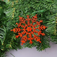 12pcs Glitter Snowflake Ornaments for Christmas Tree