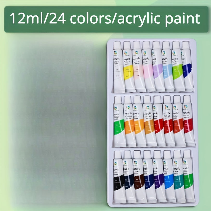 12ml Acrylic Painting Pigment Set 36 Colors for DIY Hand Painted Wall Painting