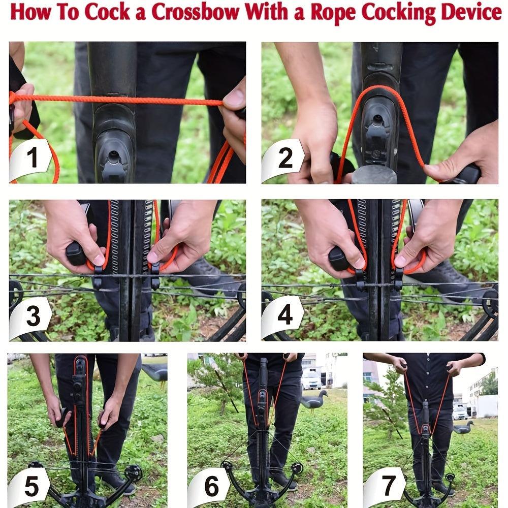 T Handle Crossbow Pull Cord Rope Cocker - Improve Your Archery Game