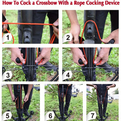 T Handle Crossbow Pull Cord Rope Cocker - Improve Your Archery Game