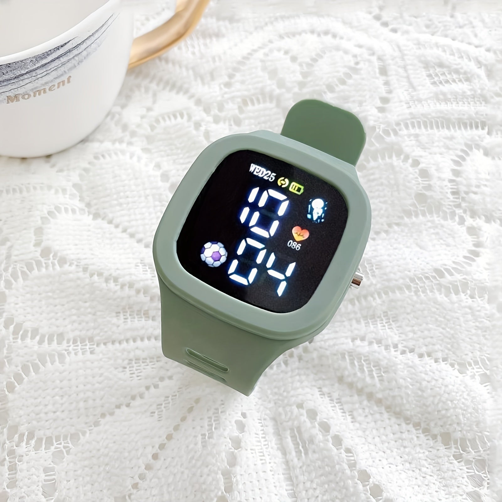 Electronic Watch LED Display Easy Operation Watch