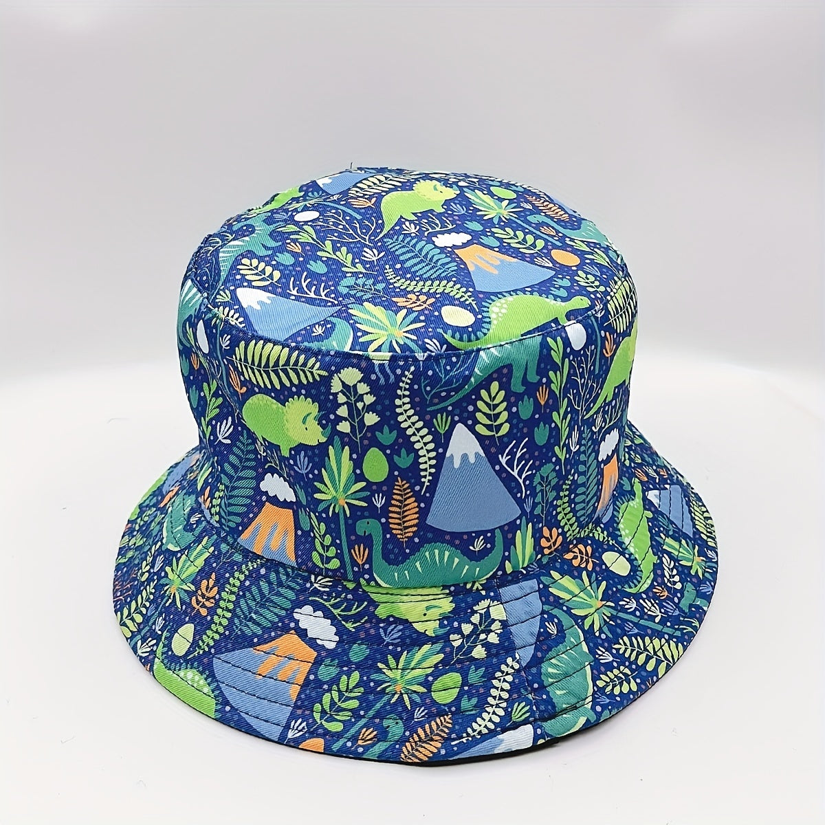 Dinosaur Print Bucket Hat Reversible Fisherman Cap