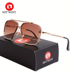 Classic Gradient Lens Men's Square Frame Sunglasses UV Protection