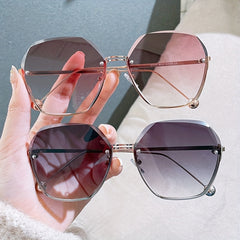 Vintage Oversized Square Sunglasses UV Protection