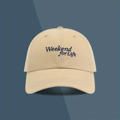 Versatile Letter Baseball Cap Outdoor Sunshade Peaked Cap