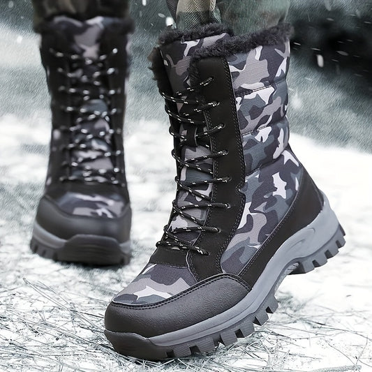 Women's Camo High Boots Anti Slip Hiking Shoes